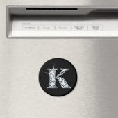 "K"-Imitate-"Diamant Bling"-Magnet Magnet (In Situ (Geschirrspüler))