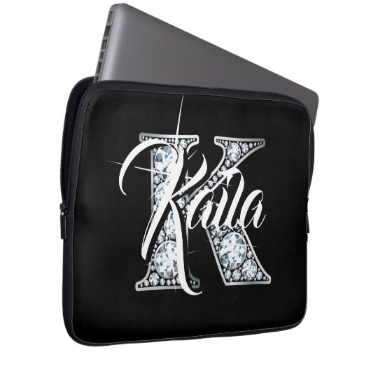 K Imitate Diamond Laptop Sleeve (Vorne Rechts)