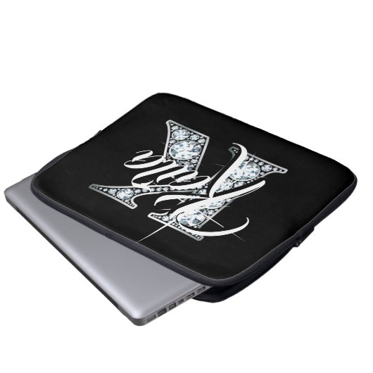 K Imitate Diamond Laptop Sleeve (Vorne Knopf)