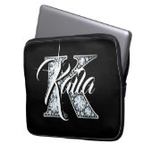 K Imitate Diamond Laptop Sleeve (Vorderseite Links)