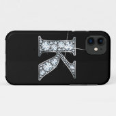 K Imitats Diamond Monogram Case (Rückseite (Horizontal))