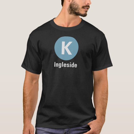 K Ingleside Dunkles T-Shirt (Vorderseite)