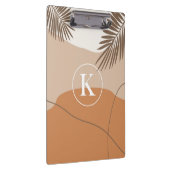 K - Initial Monogram Letter K Abstract Design Klemmbrett (Rechts)