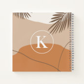 K - Initial Monogram Letter K Abstract Design Notizblock (Rückseite)