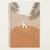 K - Initial Monogram Letter K Abstract Design Planer (Vorderseite)