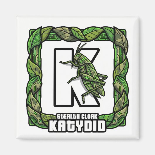 K is for Katydid – GTA Style ABC Learning Magnet (Vorne)