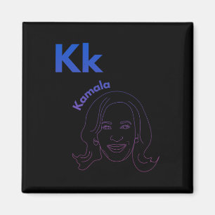 K ist für Kamala Präsidentin Kamala Harris Wheimer Magnet