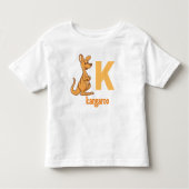 K ist für Kangaroo: Bouncy Learning Adventure Kleinkind T-shirt (Vorderseite)