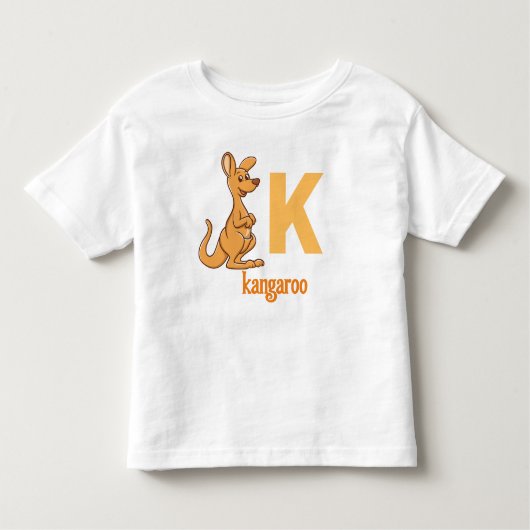 K ist für Kangaroo: Bouncy Learning Adventure Kleinkind T-shirt (Vorderseite)