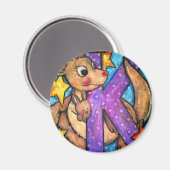 K ist für Kangaroo Magnet (Vorderseite/Rückseite)