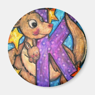 K ist für Kangaroo Magnet