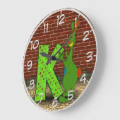 K ist für Kangaroo Wall Clock Große Wanduhr (Winkel)