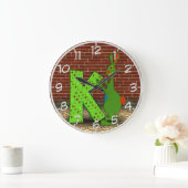 K ist für Kangaroo Wall Clock Große Wanduhr (Zuhause)