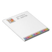 K ist für Kindergarten Lehrer Notepad Notizblock (angewinkelt)