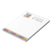 K ist für Kindergarten Lehrer Notepad Notizblock (Rotiert)