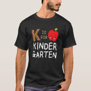 K ist für Kindergarten-Lehrer Tie Dye Zurück zur S T-Shirt
