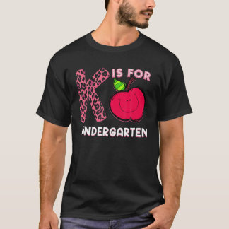 K ist für Kindergartenlehrer Pink Leopard Valenti T-Shirt