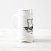 K ist für Kingston Bierglas (Vorderseite Links)