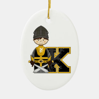K ist für Ritter Keramikornament