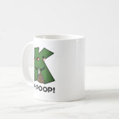 K-kack Funny K-Pop Poo Pun Kaffeetasse (Vorderseite Links)