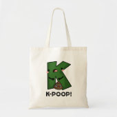 K-kack Funny K-Pop Poo Pun Tragetasche (Vorne)