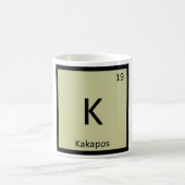 K - Kakapos-Chemie-Periodensystem-Element Kaffeetasse (Mittel)