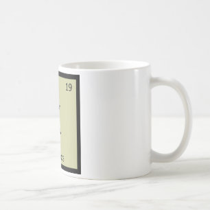 K - Kakapos-Chemie-Periodensystem-Element Kaffeetasse