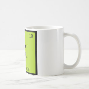 K - Kalamata Oliven Chemie Periodensystem Symbol Kaffeetasse