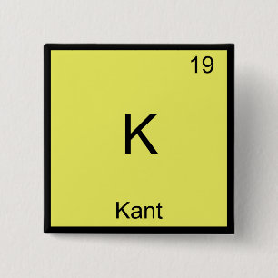 K - Kant Funny Element Chemistry Symbol T-Shirt Button