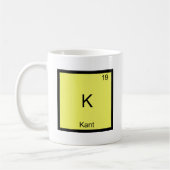 K - Kant Funny Element Chemistry Symbol T-Shirt Kaffeetasse (Links)