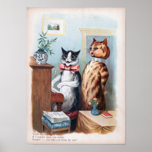 K Katzen Klavierbegleitung, Louis Wain Poster