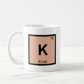 K - Kennzeichen der Knish Chemistry Kaffeetasse (Links)