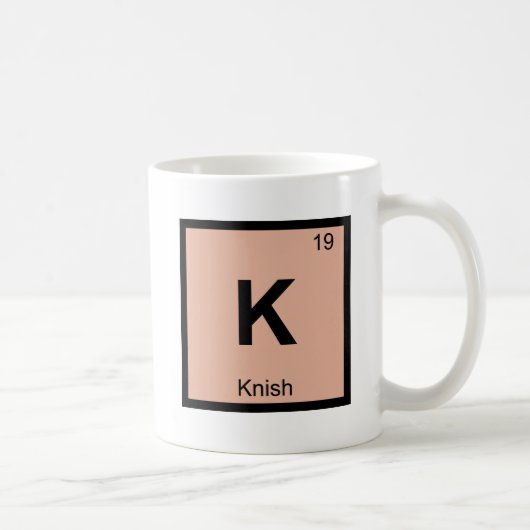 K - Kennzeichen der Knish Chemistry Kaffeetasse (Rechts)