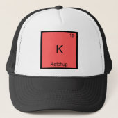K - Ketchup Funny Chemistry Element Symbol T - Shi Truckerkappe (Vorderseite)