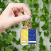 K Kilo Nautical Signal Flag + Your Name Schlüsselanhänger (Hand)