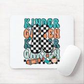 K Kindergarten Teacher Checkered Back To School Ki Mousepad (Mit Mouse)