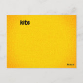 k - Kite-Flash-Karte Postkarte (Rückseite)