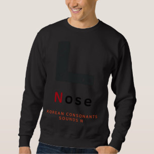 K-Kultur Koreanisches Alphabet Hangul Konsonant 21 Sweatshirt
