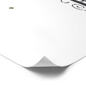 K Letter Monogram Greenerity Kinderzimmer Name Wal Poster (Ecke)