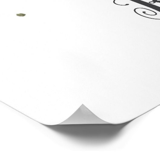 K Letter Monogram Greenerity Kinderzimmer Name Wal Poster (Ecke)