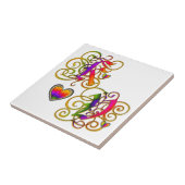 K Lieben V Artisan Monogram Tile Fliese (Seite)