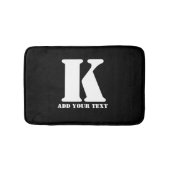 K Monogram Classic Trendy Custom Wedding Templa Badematte (Vorderseite)