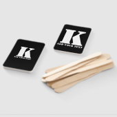 K Monogram Classic Trendy Custom Wedding Templa Fächer (Non-assembled)