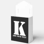 K Monogram Classic Trendy Custom Wedding Templa Geschenkschachtel (Offen)