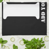 K Monogram Classic Trendy Custom Wedding Templa Geschirrtuch (Gefaltet)