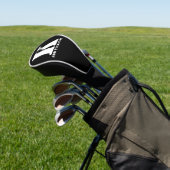 K Monogram Classic Trendy Custom Wedding Templa Golf Headcover (In SItu)