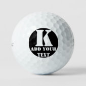 K Monogram Classic Trendy Custom Wedding Templa Golfball (Vorderseite)