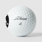 K Monogram Classic Trendy Custom Wedding Templa Golfball (Logo)