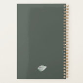 K Monogram Floral Personalisiert Plane Planer (Rückseite)