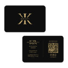 K Monogram Logo Elegant Black Modern